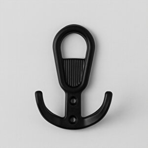 Metal Siyah Askı Askılık Duvar Vidalı Çanta Elbise Asma Portmanto Vestiyer Banyo Mutfak Askısı