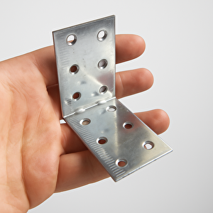 (25 Adet) L Demir Gönye 40x60x60 Mm Metal Mobilya Bağlantı Aparatı Raf Köşe Sabitleme Demiri