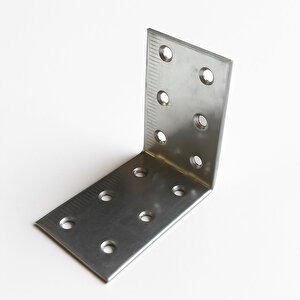 (25 Adet) L Demir Gönye 40x60x60 Mm Metal Mobilya Bağlantı Aparatı Raf Köşe Sabitleme Demiri