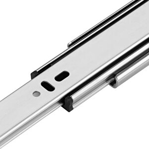Frenli Teleskopik Çekmece Rayı Bilyalı Dolap Çekmecesi Ray Metal (1 Çift ) En 4.3 Cm Uzunluk 45 Cm