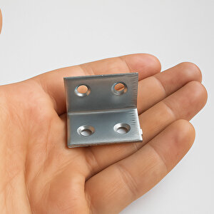 (50 Adet) L Demiri 30x20x20 Mm Metal Gönye Raf Köşe Sabitleme Mobilya Bağlantı Destek Parçası Köşebent