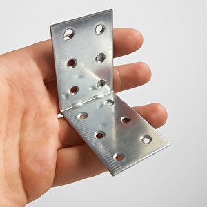 (50 Adet) Metal L Demiri 40x60x60 Mm Köşebent Mobilya Dolap Eşya Duvara Sabitleme Bağlantı Aparatı