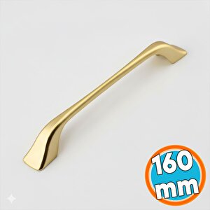 Mobilya Çekmece Mutfak Dolabı Dolap Kapak Kulpları Kulb Metal Mat Altın Gold Kulp 160 Mm