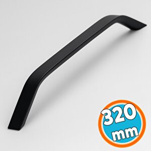 Metal Kulp Çekmece Dolap Kolu Mobilya Mutfak Dolabı Kapak Kulpları Kulpu 320 Mm Siyah