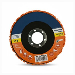 Parlatma Diski Turuncu 115 Mm Ahşap Metal Döküm Yüzeyler İçin Pas Boya Sökücü Flap Disk