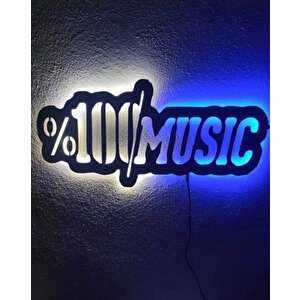 Yüzde 100 Müzik Led Işıklı Müzik Okulu Odası Duvar Dekorasyonu