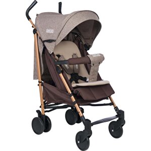 Tommybaby Luppo Gold Tam Yatar Baston Bebek Arabası Puset Kahverengi