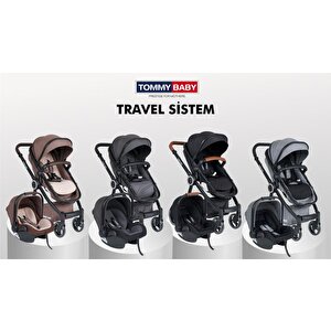Toranto Black Vip Travel Sistem Bebek Arabası + Puset Siyah