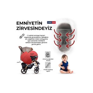 Tornado Plus Gold Alüminyum Lüx Çift Yön Bebek Arabası Kahverengi