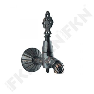 Lüks Burmalı Bakır Eskitme Osmanlı Musluk