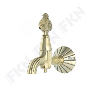 Lüks Tuğralı Sarı Osmanlı Musluk