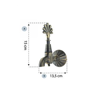 Lpd İkili Yonca Antik Osmanlı Musluk