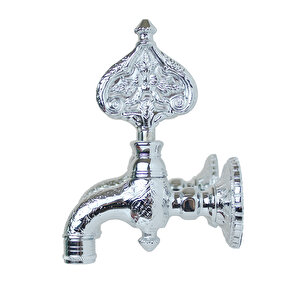 İkili Desenli Perlatörlü Parlak Krom Osmanlı Musluk