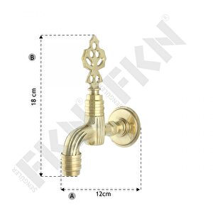 Lüks Perlatörlü Sarı Osmanlı Musluk