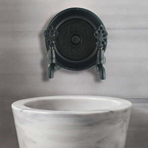 Fkn İkili Hamam Taslı Lüx Siyah Osmanlı Musluk