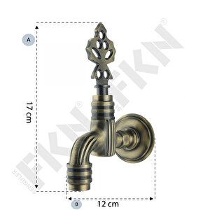 Lüks Perlatörlü Antik Osmanlı Musluk