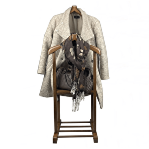 Reyo Gürgen Çift Tepeli Dilsiz Uşak Cilalı Ceviz Basic Sehpalı