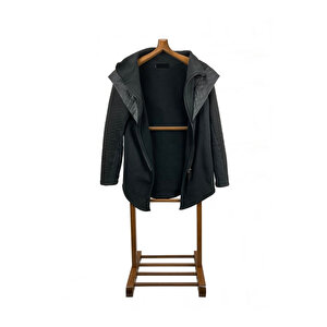 Reyo Home Gürgen Tekli Dilsiz Uşak Cilalı Ceviz Ayaklı Askılık