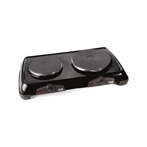 Cvs Dn 202 Twinn Siyah İkili Elektrikli Ocak