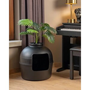 Dekorapet Dekoratif Kedi Tuvaleti Siyah