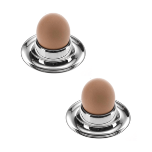 Paslanmaz Çelik 2'li Yumurtalık - Yumurta Tutucu