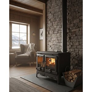 Stove Bozkır Pik Döküm Fırınlı Şömine Soba