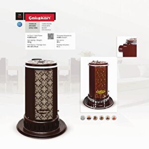 102 Kahverengi Yuvarlak Arkadan Çıkışlı Soba