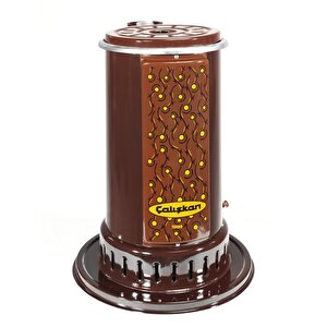 103 Kahverengi Yuvarlak Üstten Çıkışlı Soba