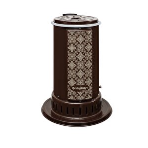 103 Kahverengi Yuvarlak Üstten Çıkışlı Soba