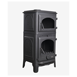 Stove Danışment Fırınlı Küllüklü Döküm Şömine Soba