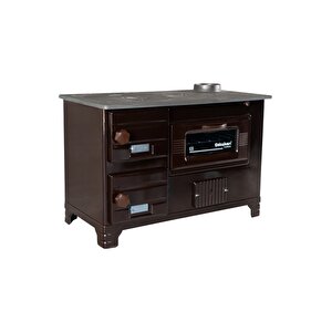 210 Kahverengi Tuğlalı Kuzine Soba