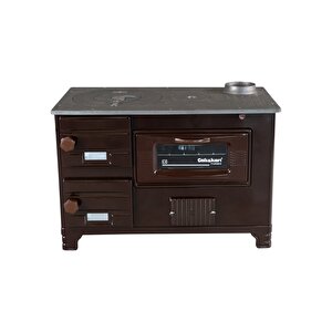 Çalışkan 210 Kahverengi Tuğlalı Kuzine Soba