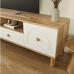 Bohem Tv Ünitesi 150 Cm N Çizgili Mdf Kapak - Atlantik Çam Atlantik Çam