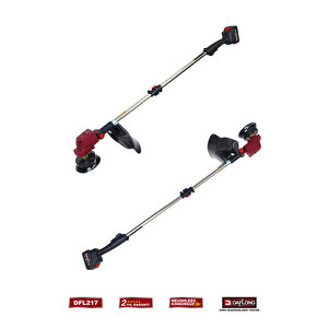 Professi̇onel Kömürsüz Şarjli Canavar Başlikli Çi̇m Bi̇çme Maki̇nasi Dfl-217