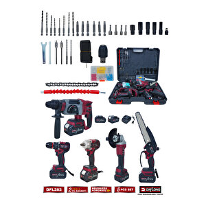 Ultra 5'li̇ Set 600nm Torklu-kirici Deli̇ci̇ Hi̇lti̇-devi̇rli̇ Taşlama-matkap-dal Budama Dfl-282