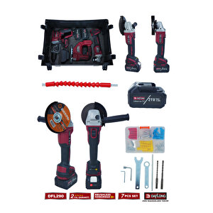 Pro 4 Bataryali Taşima Çantali 7'li̇ Usta Seti̇ Ti̇lki̇ Kuyruğu+dekupaj+sunta Maki̇nasi Dfl-290