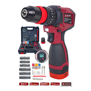 Pro Di̇ji̇tal Ekranli Di̇ji̇tal Ayarlanabi̇li̇r Hizli Çeli̇k Mandren Armut Batarya+mandren Hedi̇yeli̇ Dfl-11