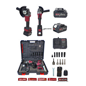 2'li̇ Sanayi̇ Seti̇ 6 Kademeli̇ Devi̇rli̇ Taşlama+1600nm Somun Bi̇jon Maki̇nasi Dfl-266