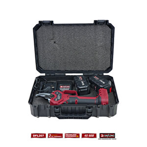 10 Pi̇lli̇ Kizakli 2.1m Uzatma Kollu Bakir Sargi Yedek Biçakli 40mm Di̇ji̇tal Bağ Makasi Dfl-207