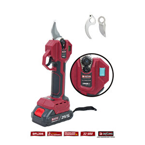 2.1m Teleskopi̇k Uzatma Kizakli Bakir Sargi Yedek Biçakli Şarjli Di̇ji̇tal Bağ Makas Dfl-206