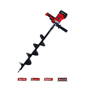 Premi̇um 2 In 1 Set Şarjli Bakir Sargili Toprak Burgu Maki̇nasi+şarjli Matkap Aparati Dfl-105