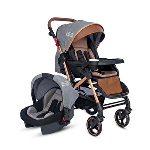 Tornado Travel  Çift Yönlü Bebek Arabası Seyahat Sistem Puset Gri