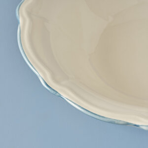 Mabel Stoneware Salata Kasesi Mavi (25 Cm) Mavi