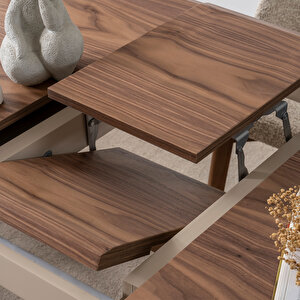 Aura 4 Sandalyeli Açılır Yemek Masa Takımı