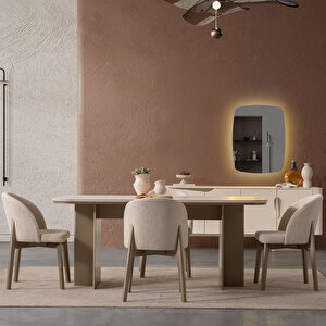 Eymense Stella 4 Sandalyeli Açılır Yemek Masa Takımı