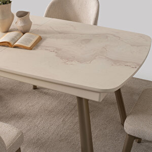 Eymense Stella 4 Sandalyeli Açılır Yemek Masa Takımı