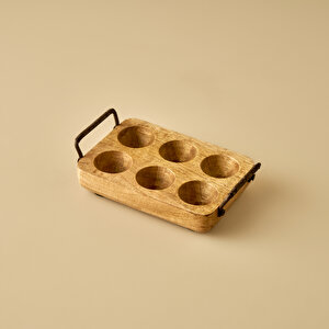 Spark 6'lı Yumurtalık Naturel (20x12x4,5 Cm) Naturel