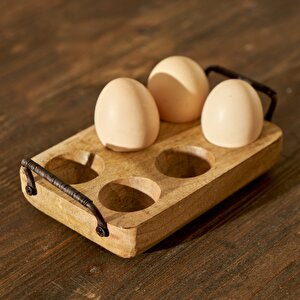 Spark 6'lı Yumurtalık Naturel (20x12x4,5 Cm) Naturel