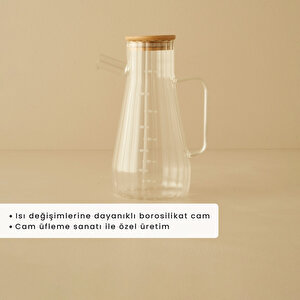 Alice Bambu Kapaklı Yağlık Naturel (1000 Cc) Naturel