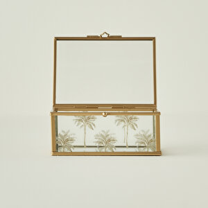 Palm Dekoratif Kutu Gold (10x13x5 Cm) Gold